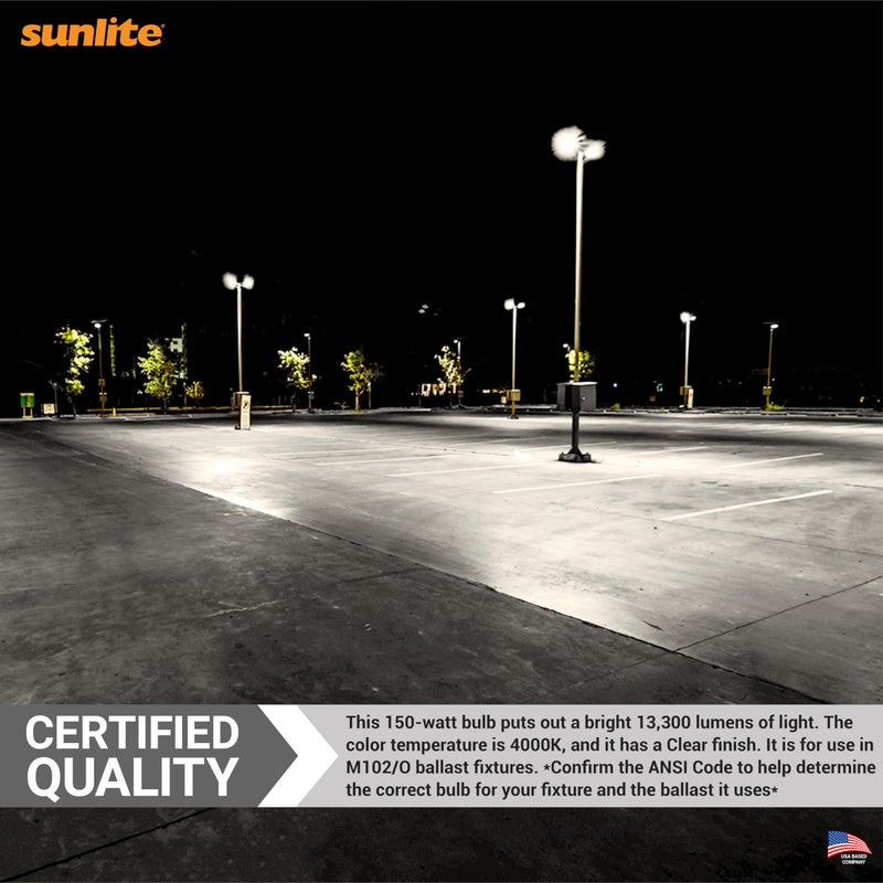 Sunlite M102/O Protected Metal Halide Lamp 150W Clear - Image 5